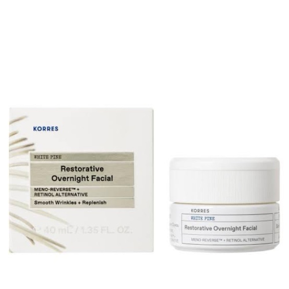 KORRES White Pine Restorative Overnight Facial 40ml NEW IN BOX